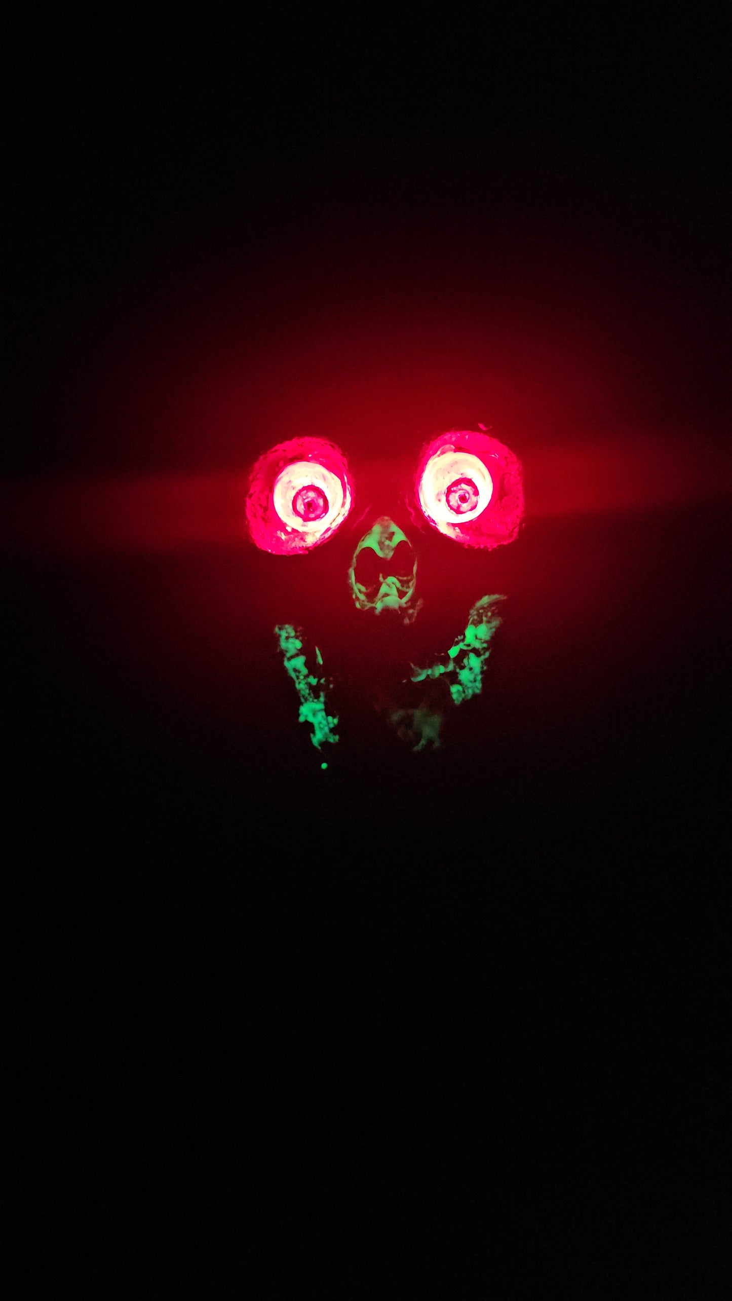 Zombie Scotty Halloween Hanger Decoration-Lighted Eyes-Glow