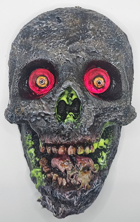 Zombie Scotty Halloween Hanger Decoration-Lighted Eyes-Glow